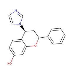 Oc1ccc2c(c1)O[C@@H](c1ccccc1)C[C@@H]2n1ccnc1 ZINC000013648989