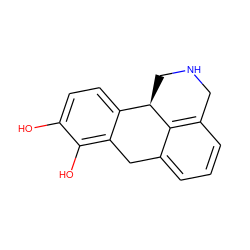 Oc1ccc2c(c1O)Cc1cccc3c1[C@@H]2CNC3 ZINC000012355964