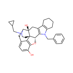 Oc1ccc2c3c1O[C@H]1c4c(c5c(n4Cc4ccccc4)CCCC5)C[C@@]4(O)[C@@H](C2)N(CC2CC2)CC[C@]314 ZINC000013586584