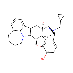 Oc1ccc2c3c1O[C@H]1c4c(c5cccc6c5n4CCCC6)C[C@@]4(O)[C@@H](C2)N(CC2CC2)CC[C@]314 ZINC000040896569