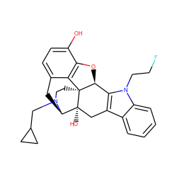 Oc1ccc2c3c1O[C@H]1c4c(c5ccccc5n4CCF)C[C@@]4(O)[C@@H](C2)N(CC2CC2)CC[C@]314 ZINC000028087269