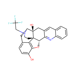 Oc1ccc2c3c1O[C@H]1c4nc5ccccc5cc4C[C@@]4(O)[C@@H](C2)N(CC(F)(F)F)CC[C@]314 ZINC000473082513