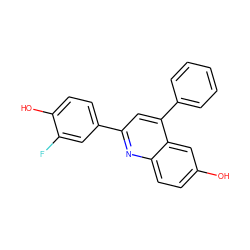 Oc1ccc2nc(-c3ccc(O)c(F)c3)cc(-c3ccccc3)c2c1 ZINC000028526230