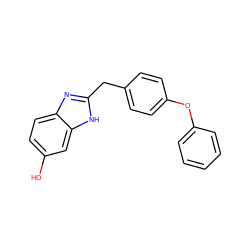 Oc1ccc2nc(Cc3ccc(Oc4ccccc4)cc3)[nH]c2c1 ZINC000013560444