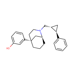 Oc1cccc([C@@]23CCC[C@@H](C2)N(C[C@@H]2C[C@H]2c2ccccc2)CC3)c1 ZINC000066079163