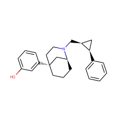 Oc1cccc([C@@]23CCC[C@@H](C2)N(C[C@H]2C[C@H]2c2ccccc2)CC3)c1 ZINC000066157027