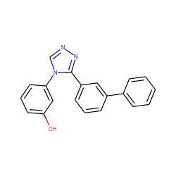 Oc1cccc(-n2cnnc2-c2cccc(-c3ccccc3)c2)c1 ZINC000035857098