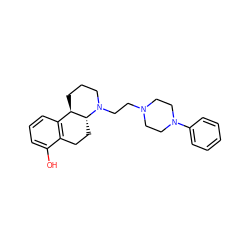 Oc1cccc2c1CC[C@@H]1[C@@H]2CCCN1CCN1CCN(c2ccccc2)CC1 ZINC000040847308