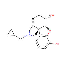 Oc1cccc2c1O[C@H]1[C@@H](O)CC[C@H]3CN(CC4CC4)CC[C@@]231 ZINC000013738595