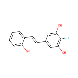 Oc1ccccc1/C=C/c1cc(O)c(F)c(O)c1 ZINC000211416352