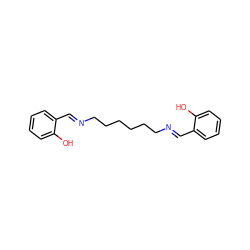 Oc1ccccc1/C=N/CCCCCC/N=C/c1ccccc1O ZINC000018144169