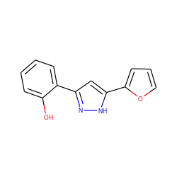 Oc1ccccc1-c1cc(-c2ccco2)[nH]n1 ZINC000013130078