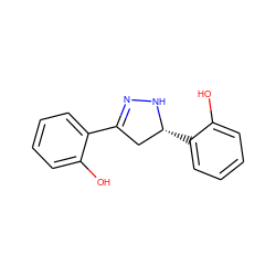 Oc1ccccc1C1=NN[C@H](c2ccccc2O)C1 ZINC000045371697