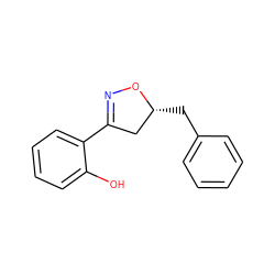 Oc1ccccc1C1=NO[C@H](Cc2ccccc2)C1 ZINC000095582956