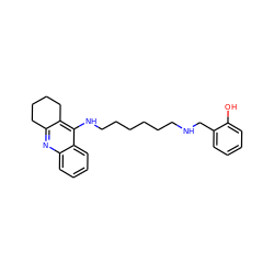 Oc1ccccc1CNCCCCCCNc1c2c(nc3ccccc13)CCCC2 ZINC000095560871