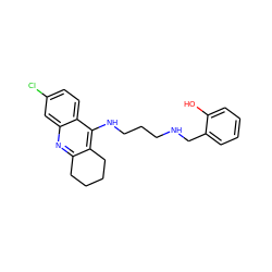 Oc1ccccc1CNCCCNc1c2c(nc3cc(Cl)ccc13)CCCC2 ZINC000095558705