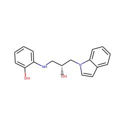 Oc1ccccc1NC[C@@H](O)Cn1ccc2ccccc21 ZINC000000818944