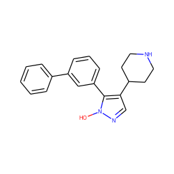 On1ncc(C2CCNCC2)c1-c1cccc(-c2ccccc2)c1 ZINC000049071538