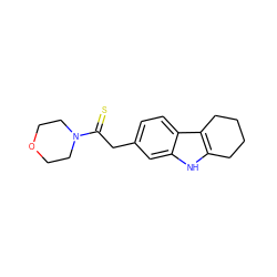 S=C(Cc1ccc2c3c([nH]c2c1)CCCC3)N1CCOCC1 ZINC000000233279