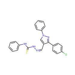 S=C(N/N=C\c1cn(-c2ccccc2)nc1-c1ccc(Cl)cc1)Nc1ccccc1 ZINC000299828958