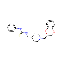 S=C(NCC1CCN(C[C@@H]2COc3ccccc3O2)CC1)Nc1ccccc1 ZINC000027197619