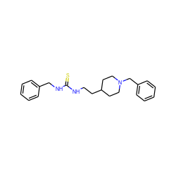 S=C(NCCC1CCN(Cc2ccccc2)CC1)NCc1ccccc1 ZINC000013734818