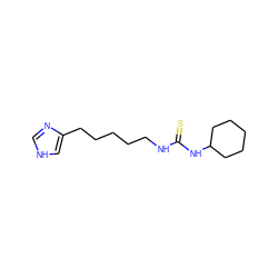 S=C(NCCCCCc1c[nH]cn1)NC1CCCCC1 ZINC000013741809