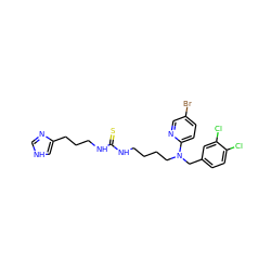 S=C(NCCCCN(Cc1ccc(Cl)c(Cl)c1)c1ccc(Br)cn1)NCCCc1c[nH]cn1 ZINC000027523617