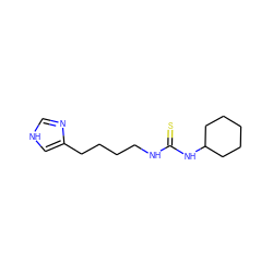 S=C(NCCCCc1c[nH]cn1)NC1CCCCC1 ZINC000013741802