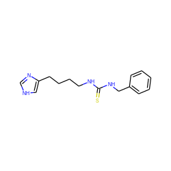 S=C(NCCCCc1c[nH]cn1)NCc1ccccc1 ZINC000013741804