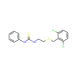 S=C(NCCSCc1c(Cl)cccc1Cl)Nc1ccccc1 ZINC000002813328