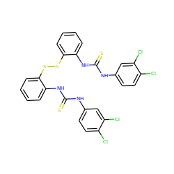 S=C(Nc1ccc(Cl)c(Cl)c1)Nc1ccccc1SSc1ccccc1NC(=S)Nc1ccc(Cl)c(Cl)c1 ZINC000473144307