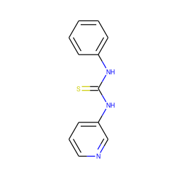 S=C(Nc1ccccc1)Nc1cccnc1 ZINC000000401928