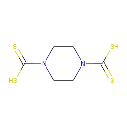 S=C(S)N1CCN(C(=S)S)CC1 ZINC000001691707