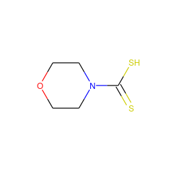 S=C(S)N1CCOCC1 ZINC000001673015