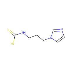 S=C(S)NCCCn1ccnc1 ZINC000015858186