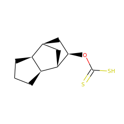 S=C(S)O[C@@H]1C[C@H]2C[C@H]1[C@H]1CCC[C@H]12 ZINC000100015981