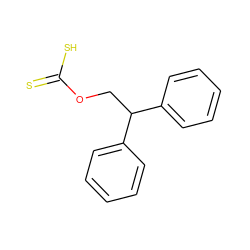 S=C(S)OCC(c1ccccc1)c1ccccc1 ZINC000096908196