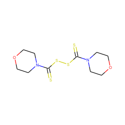 S=C(SSC(=S)N1CCOCC1)N1CCOCC1 ZINC000001594973