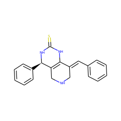 S=C1NC2=C(CNC/C2=C\c2ccccc2)[C@@H](c2ccccc2)N1 ZINC000101679974