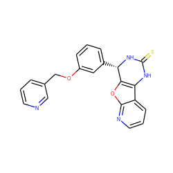 S=C1Nc2c(oc3ncccc23)[C@H](c2cccc(OCc3cccnc3)c2)N1 ZINC000299826476