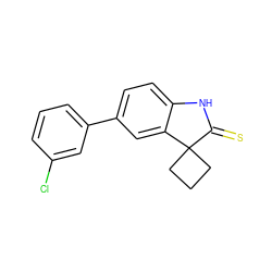 S=C1Nc2ccc(-c3cccc(Cl)c3)cc2C12CCC2 ZINC000013488893