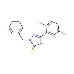 S=c1[nH]c(-c2cc(Cl)ccc2Cl)nn1Cc1ccccc1 ZINC000013536864