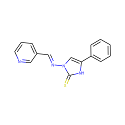 S=c1[nH]c(-c2ccccc2)cn1/N=C/c1cccnc1 ZINC000012652581