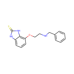 S=c1[nH]c2cccc(OCCNCc3ccccc3)c2[nH]1 ZINC000001547096