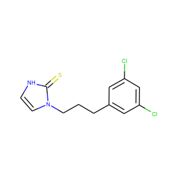 S=c1[nH]ccn1CCCc1cc(Cl)cc(Cl)c1 ZINC000027551468