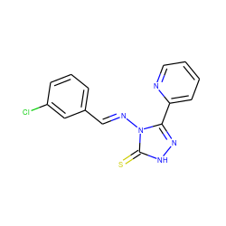 S=c1[nH]nc(-c2ccccn2)n1/N=C/c1cccc(Cl)c1 ZINC000012485472