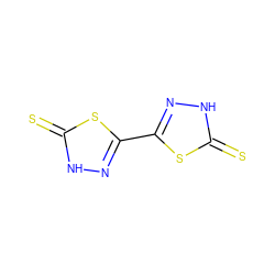 S=c1[nH]nc(-c2n[nH]c(=S)s2)s1 ZINC000013532588