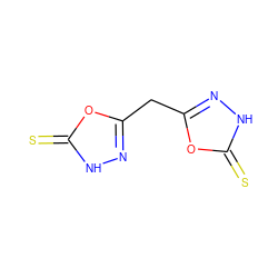 S=c1[nH]nc(Cc2n[nH]c(=S)o2)o1 ZINC000013532567