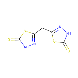 S=c1[nH]nc(Cc2n[nH]c(=S)s2)s1 ZINC000013532599